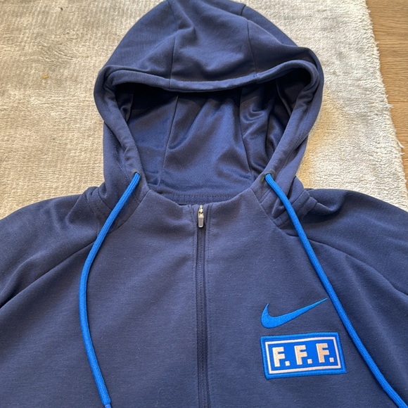 Nike FFF French Football Academy Men’s Half-zip hoodie sweatshirt - Picture 6 of 11